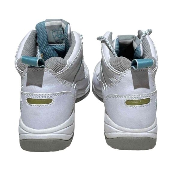 Ariat Womens Terrain Leather Multisport Boots Size 7B White & Light Blue Durable - Picture 3 of 6